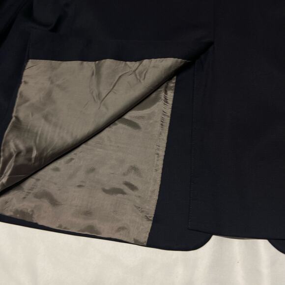 Nordstrom Blazer Jacket Sport Coat Suit Gold Hart Schaffner Marx Black 50XLG EUC - Picture 13 of 16